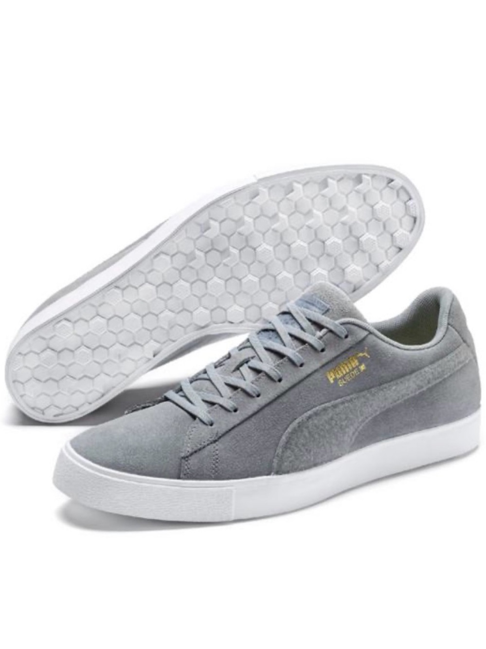 PUMA Unisex Suede G Patch LE Spikeless Golf Shoes Gray Men’s Size 8 - NWT